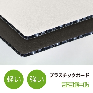プラパールPGPPZ白黒白　カット品　1200mm×600mm　1枚