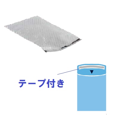 d42　タックペコリ付粒外袋(両面テープ付袋)　160mm×225mm+50mm